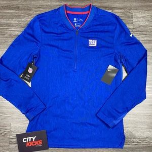 Nike NY Giants Lockdown Half Zip Pullover Blue